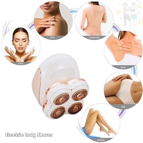 Electric Razors for Women Legs, Painless Hair Removal Device with LED Light, Faultless Shaver for Women, Personal Care Products for Women, Instant and Painless Bikini Underarm Arm Hair Removal thumbnail 5