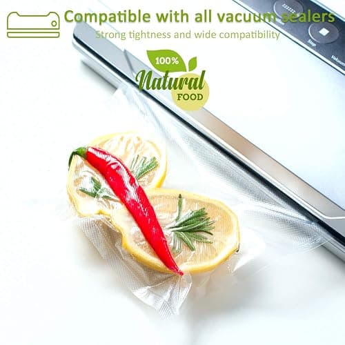 POTANE 6 Pack 11"x20'(3Rolls) and 8"x20' (3Rolls)Thickened Vacuum Sealer Bags , Smell-Proof, Puncture Prevention, Heavy duty for POTANE, Food Saver, Great for Vacuum storage,Meal Prep or Sous Vide thumbnail 5