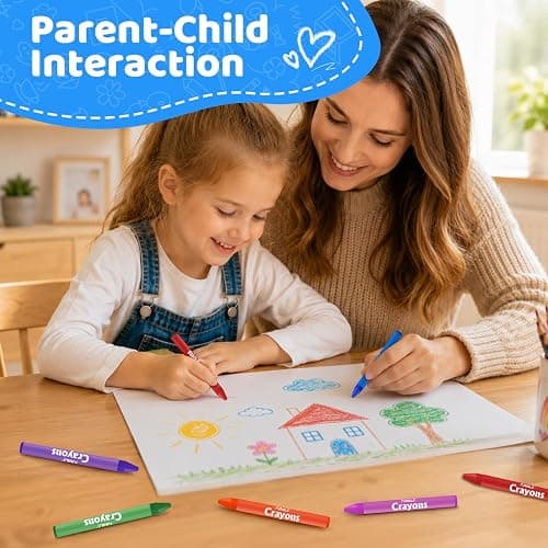 FUMILE Bulk Crayons Class Pack, Non-Toxic Easy-Hold Crayon for Kids, 600ct | Teacher Classroom Must Haves-12 Vibrant Colors, Washable, Perfect for Preschool, Kindergarten and Elementary Art Projects thumbnail 2