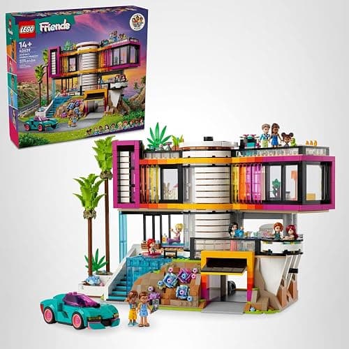 LEGO Friends Andrea's Modern Mansion Doll House - Gift for Christmas - 4 Story Toy House Building Toy Set for Kids, Girls and Boys, Ages 14+ - Includes 11 Characters - 42639 thumbnail 7