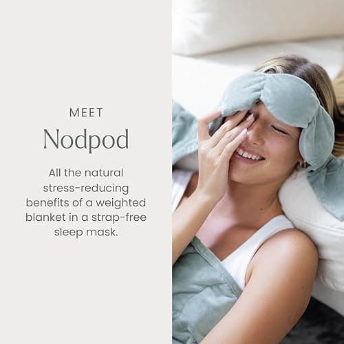 Nodpod Gentle Pressure Sleep Mask | Patented Light Blocking Design for Sleeping, Traveling & Relaxation - Sage thumbnail 2