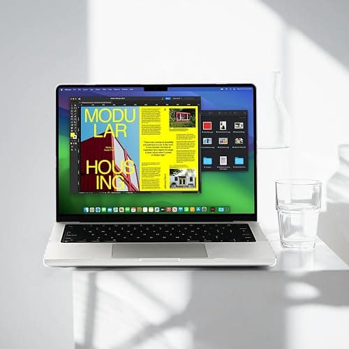 EooCoo Case compatible for Macbook Pro 14 inch M5 A3434 2025 M4 A3112 A3185 A3401 M3 A2918 A2992 M2 A2779 M1 A2442 Pro/Max, 2021-2024, Transparent Laptop Case Plastic Hard Shell Cover, Crystal Clear thumbnail 9
