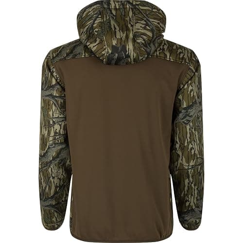 Drake Waterfowl Men's MST Endurance Soft Shell Camo Hunting Warm Quarter-Zip Hoodie with Chest Pocket & 2 Hip Zipper Pockets thumbnail 2