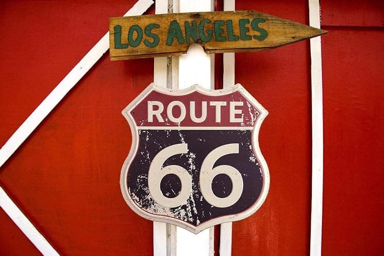 Route 66 Signs Vintage Road Signs Room Decor High Way Metal Tin Sign for Home Garage Wall Decorations 12× 12 Inches - Route 66 thumbnail 2