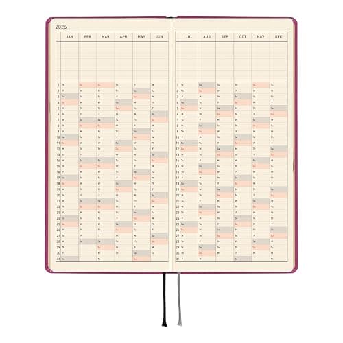 Hobonichi Techo 2026 Weeks – Colors: Peony Purple (English, Tall & Slim, January Start) thumbnail 7