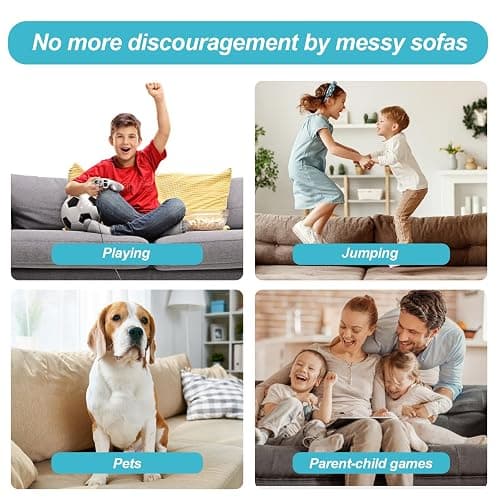 4.4''×16.5 Feet Black Heavy Duty Hook and Loop Tape Adhesive, Keep Couch Cushions from Sliding or Blowing at Outdoor, Picture Wall Hanging, No Punching Wall Mounting, Keep Your Carpet Rugs in Place thumbnail 5
