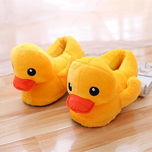 HXIYAN Cartoon Slippers, Animal Cotton Shoes, Cute Duck Home Shoes, Winter Indoor and Outdoor Thermal Insulation thumbnail 3
