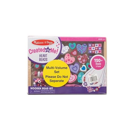 Melissa & Doug Wooden Bead Kits, Set of 2, Sweet Hearts and Butterfly Friends (Arts & Crafts, Easy to Use, Handy Wooden Tray, 120 Wooden Beads & 5 Color Cords) - English Only Packaging thumbnail 3