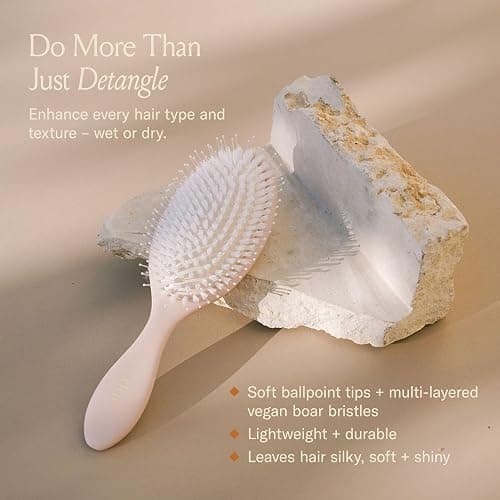 DAE Vegan Detangle + Style Brush - Detangles, Prevents Breakage, & Massages Scalp thumbnail 2