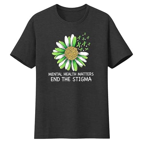 Mental Health Shirt for Men Mental Health Matters Awareness Shirts End The Stigma Short Sleeve Tees Tops thumbnail 6