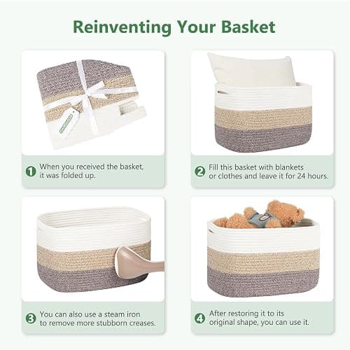 white storage bins pack of 2 thumbnail 4