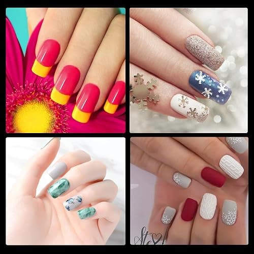 Half Matte Medium Square Fake Nail Tips, Soft Gel Pre-Shaped Nail Tips, Full Cover False Nails with Clear Box for Nail Salons and DIY Nail Art, 600PCS/12 Sizes thumbnail 2
