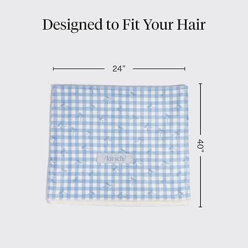Kitsch XL Microfiber Hair Towel Wrap for Women thumbnail 4