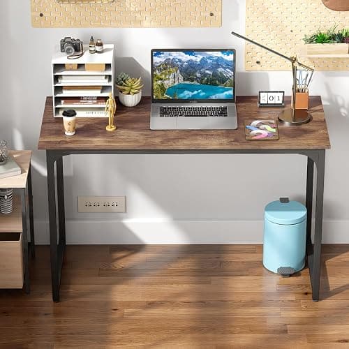 BestOffice 39 Inch Computer Desk,Home Office Desk Writing Study Table Modern Simple Style PC Desk with Metal Frame for Home Office thumbnail 2