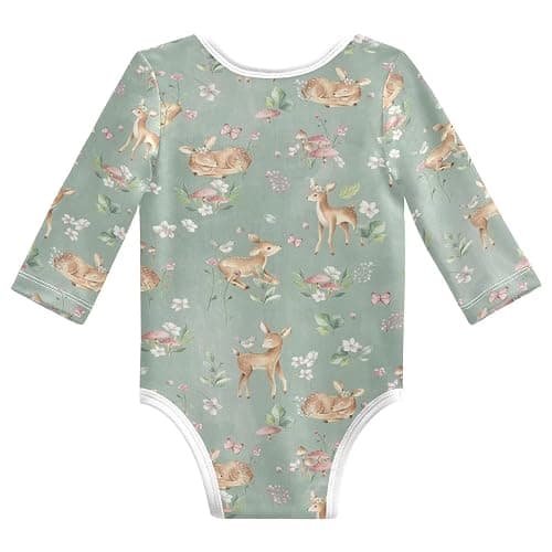 CHUROUSY Unisex Baby Bodysuit Long Sleeve Newborn Infant Outfit Soft Cotton Romper Baby Clothes for Boy Girl 0-24 Months thumbnail 2