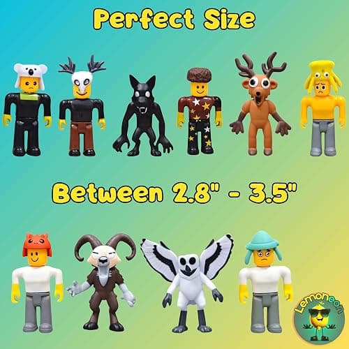 Lemoneon Action Figures Toys 10 Pcs - Deer Owl Wolf Ram and Others - Collection for Video Game Fans thumbnail 2