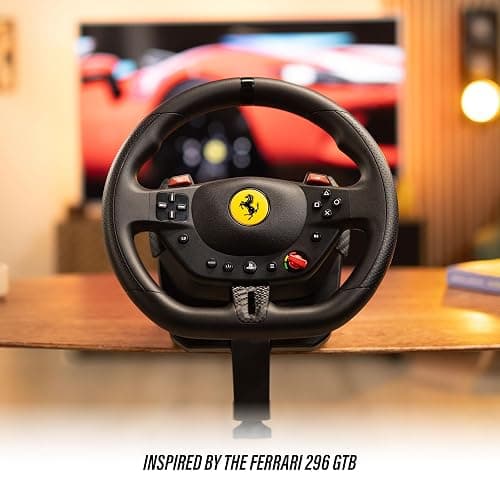 Thrustmaster T98 Ferrari 296 GTB Racing Wheel and Pedal Set (compatible with PS5, PS4 & PC) thumbnail 2