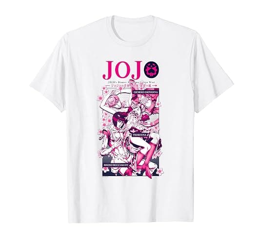 JoJo's Bizarre Adventure Golden Wind Flowers Anime T-Shirt - Image 1