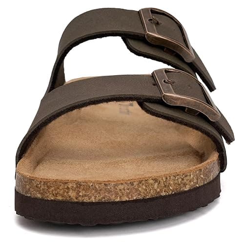 Torotto Kids Sandals Boys Girls Slide Summer Non-slip Cork Glitter Toddler Slippers with Adjustable Straps for Indoor & Outdoor thumbnail 3