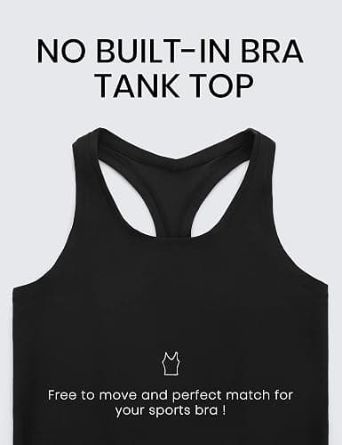 CRZ YOGA Butterluxe Racerback Tank Tops for Women - Yoga Workout Casual Gym Athletic Camisole Tight Sleeveless Shirts thumbnail 3