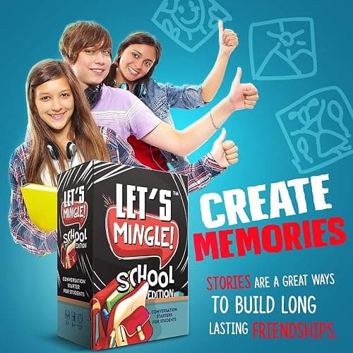 FUN TRIBE CREW Let's Mingle Conversation Starters School Edition | Classroom Learning | Distance Learning Game | Games for Kids Ages 6+ | Great as Autism Learning Materials | Speech Therapy Materials thumbnail 6