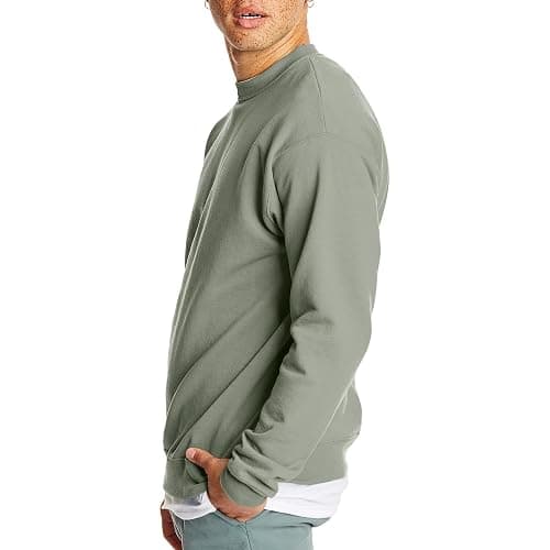 Hanes Men's Ecosmart Fleece Sweatshirt, Pullover Crewneck Sweatshirt, Big & Tall, 1 or 2 Pack thumbnail 4