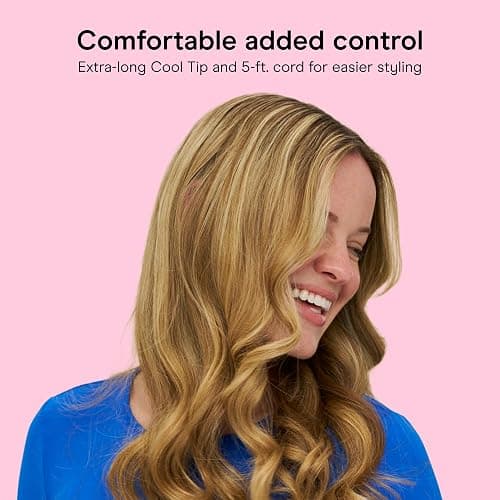 Conair Curling Iron​, Fine to Thick Hair, 1-in. Barrel, Black/Silver | Hair curler with multi-layer technology for tight curls and loose waves, 25 heat settings up to 400°F, and 60-second heat-up thumbnail 5