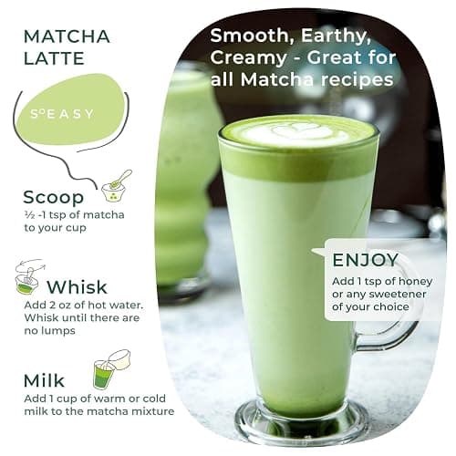 AprikaLife Matcha Powder from Japan, USDA and JAS Organic Matcha Green Tea Powder, No Sugar Added, Perfect for Matcha Latte, Japanese Green Tea - Premium Cafe Grade - 1 oz/ 30g thumbnail 8