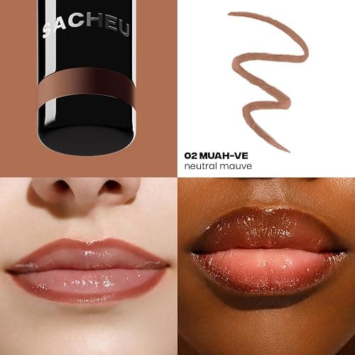 Sacheu Lip Liner STAY-N Peel Off Lip Stain — Long Lasting Matte Lip Tattoo Transfer Proof Lipstain Infused with Hyaluronic Acid & Vitamin E for All Skin Types — Vegan & Cruelty-Free, MUAH-VE thumbnail 2
