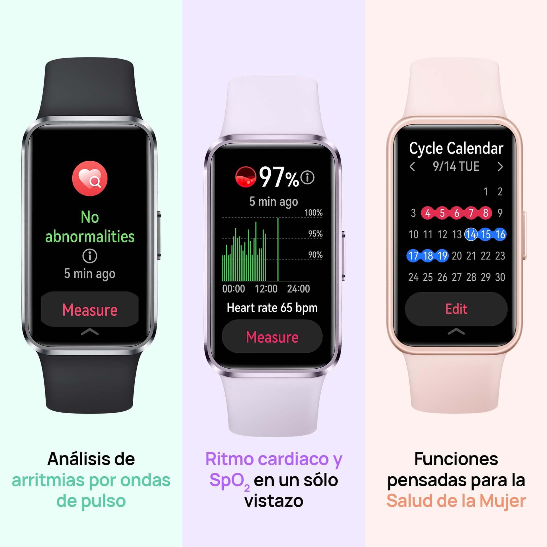 HUAWEI Band 10 Smartwatch, Monitoreo Deportivo con IA, Monitoreo de sueño avanzado, Asistente de Bienestar Emocional, Carga rápida, Compatible con iOS y Android, Negro Polimero thumbnail 9