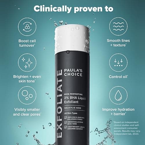 Paula's Choice SKIN PERFECTING 2% BHA Liquid Exfoliant with Salicylic Acid, Facial Polish for Enlarged Pores, Wrinkles & Fine Lines, Suitable for Blackhead-Prone Skin, Fragrance-Free thumbnail 4