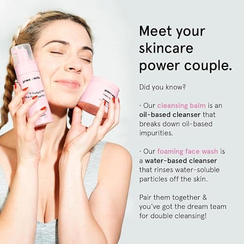 grace & stella Award Winning Hydrating Face Wash (150ml) - Gentle Foaming Facial Cleanser with Hyaluronic Acid, Rose Water, Aloe Vera - Moisturizing Cleansing Foam for Normal to Very Dry Skin - Vegan thumbnail 7