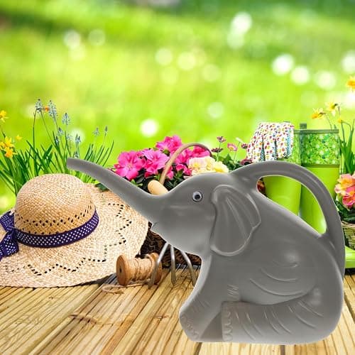 VILLCASE Classic Plastic Watering Can with Creative Animal Patterns for Indoor and Outdoor Gardening Easy Grip Handle Suitable for Amateur and Professional Gardeners Random Random Color thumbnail 2