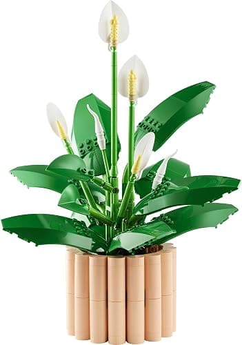 LEGO Botanicals Friedenslilie - Set mit Kunstpflanze für Erwachsene - mit künstlicher weißer Blüten und Knospen für DIY Deko - Geschenkidee für Frauen - 11504 thumbnail 9