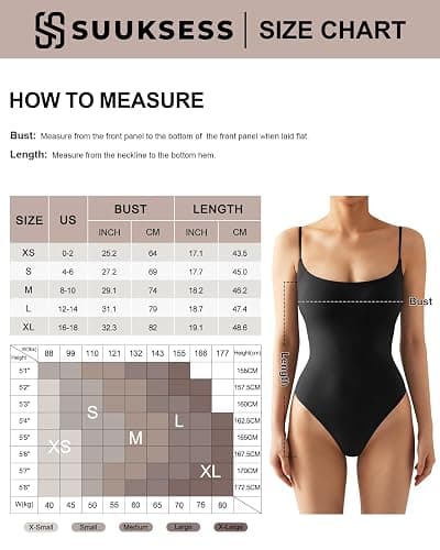 SUUKSESS Women Sexy Square Neck Thong Bodysuit Backless Cami Bodysuit Top thumbnail 7