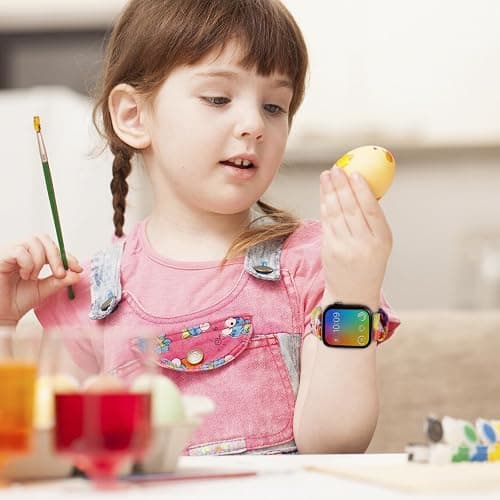 sylacor Scrunchie Bands Compatible with Kids Apple Watch Band, Cute Stretchy Breathable Strap for iWatch Series 10 9 8 7 6 5 4 3 SE SE2 Small Wrists Boys Girls thumbnail 6