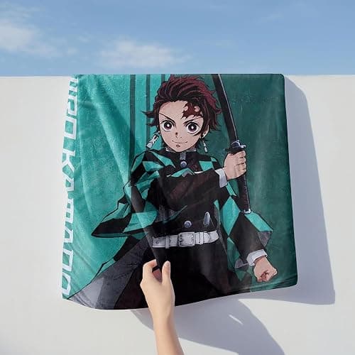 Surreal Entertainment Demon Slayer Tanjiro 45 x 60 Inch Fleece Throw Blanket thumbnail 2