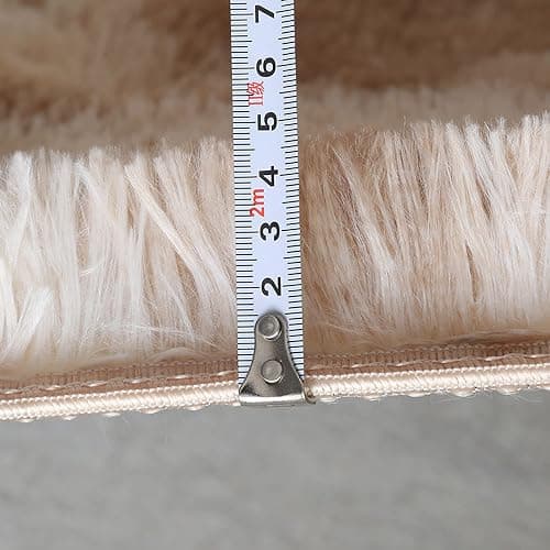 Hruile Grand Tapis Moderne à Poils Longs antidérapant | 180x200cm,doux au toucher, en fausse fourrure, pour salon, chambre à coucher, canapé, chambre d'enfant thumbnail 3
