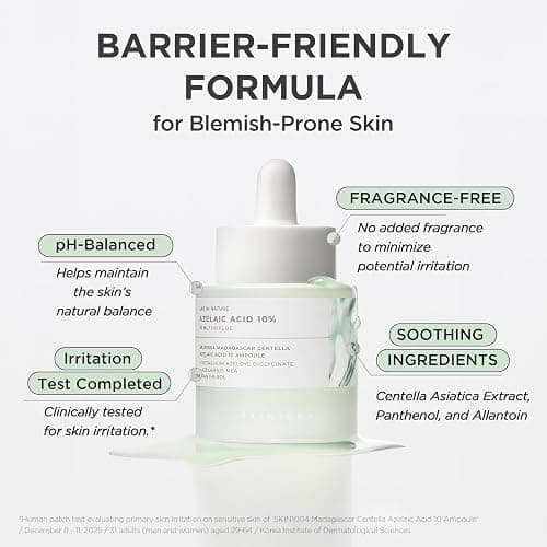 SKIN1004 Azelaic Acid 10% Ampoule, Hydrating Face Serum for Blemish-Prone & Irritated Skin, Soothing Care for Visible Marks with Centella, Niacinamide-Free, Korean Skin Care, 1.01 fl.oz / 30ml thumbnail 7