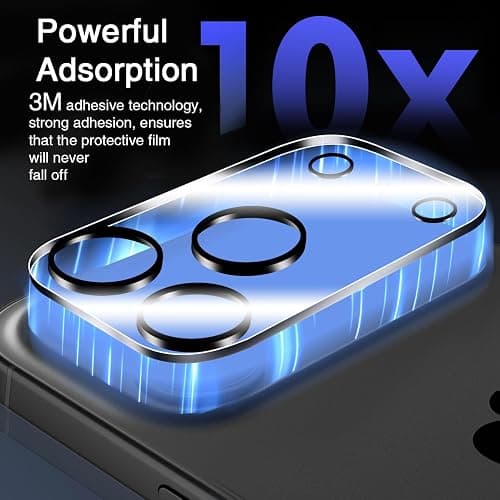 Wiaocit 3 Pack Tempered Glass Camera Lens Protector for iPhone 17 Pro Max, 9H Hardness, Anti-Scratch, Case Friendly thumbnail 3