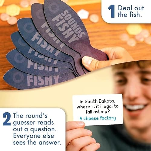 Big Potato Sounds Fishy – Fast-Paced Bluffing Party Game for Kids 10+ & Adults | Fun Family Trivia Board Game for Quick Thinking & Lying | Perfect for Game Night (Smaller Box) thumbnail 4