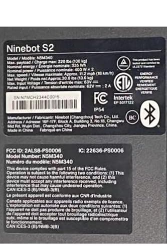 Segway Ninebot S2 Electric Self-balancing Scooter, 11.2mph Top Speed, 21.7 Miles Range w/Adjustable Height, Hoverboard UL-2271 2272 Certified thumbnail 12