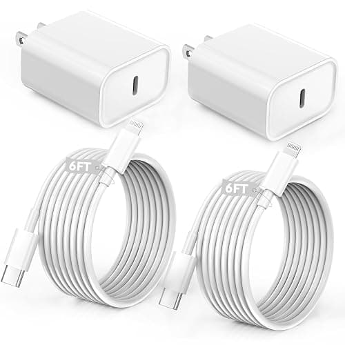 iPhone Charger Fast Charging,iPhone Fast Charger 2Pack Type C Fast Charger Block Plug Adapter 6FT USB-C to Lightning Cable Cord for iPhone14/13/13 Pro/12 Pro/12 Pro Max/11/Xs Max/XR/X/SE,iPad,AirPods - Image 1