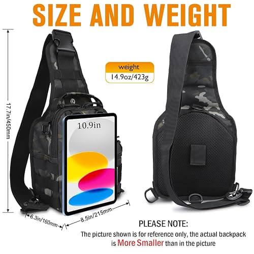 Dovesun Small Fishing Backpack, Waterproof Fly Fishing Sling Pack Tackle Bag with Tackle Boxes thumbnail 2