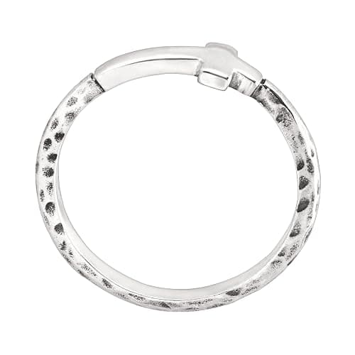 Silpada 'Simplex Cross' Horizontal Cross Textured Ring in Sterling Silver thumbnail 4