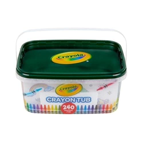 Crayola Crayon Tub (240ct), Bulk Crayon Set, Kids Coloring & Art Supplies, Crayons for Kids, Gifts for Boys & Girls, Ages 3 + [Amazon Exclusive] - Crayon Set thumbnail 3