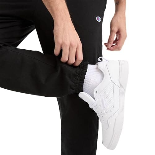 Champion Men's Cinched-Bottom Lounge Pants, Standard Fit, Lightweight 100% Cotton, Available in Regular and Big & Tall thumbnail 3