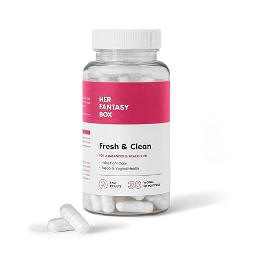 Her Fantasy Box Fresh & Clean pH Restore Vaginal Suppositories - Natural Vaginal Health Support for pH Balance, Odor Control, and Comfort - Image 1