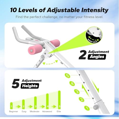 MERACH Ab Machine, Ab Workout Equipment, Adjustable Ab Trainer Machine for Abs Workout at Home Gym, Foldable, Knee Protection, Abdominal Trainer for Stomach Workout thumbnail 3