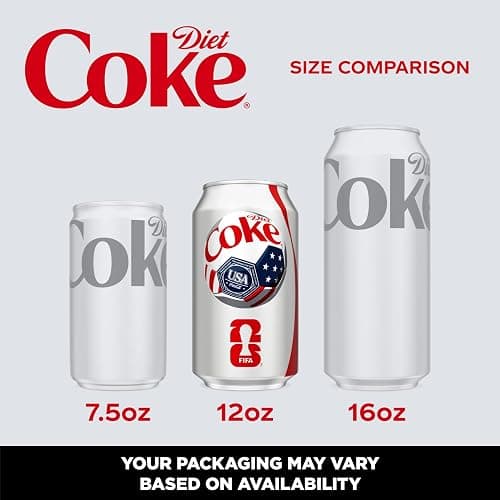 Diet Coke Soda Soft Drink Cans, 12 fl oz, 12 Pack thumbnail 3
